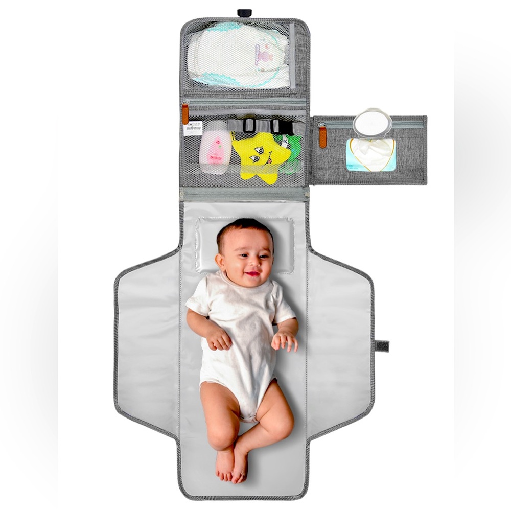 NEW! Portable‎ Diaper Changing Pad Shoulder Strap Detachable Travel Changing Mat
